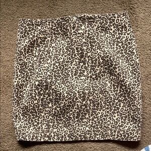 Free People cheetah print mini skirt